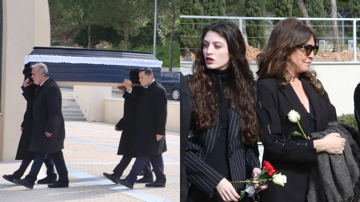 Κηδεία Λάκη Ραπτάκη: Κατέppευσε η Βάνα Μπάρμπα – Οι πρώτες φωτογραφίες ...